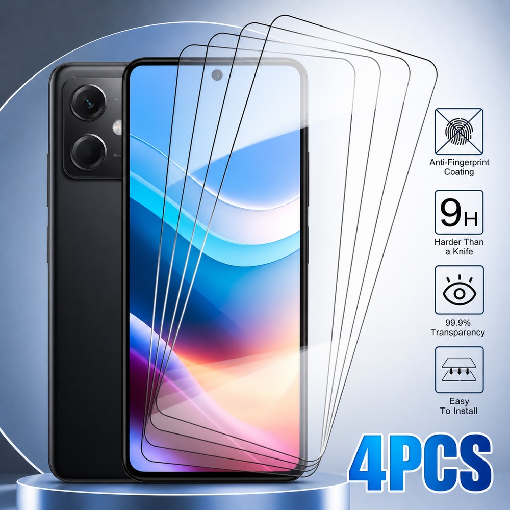 Realme C67 - 4PCS Vidro Temperado Para Realme C12