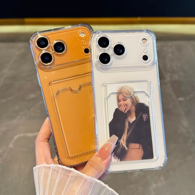 Camera Lens Protector - Capa Transparente com Slot para Cartão