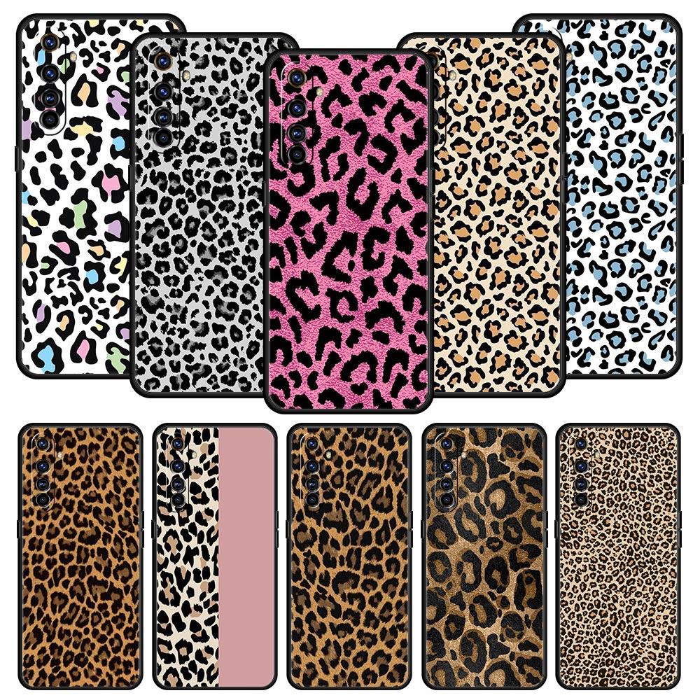 Realme Gt 6 - Leopardo cheetah impressão caso de telefone