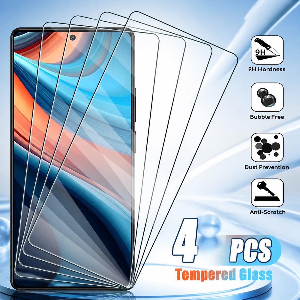 Realme C67 - 4PCS Vidro Temperado Para Realme C12