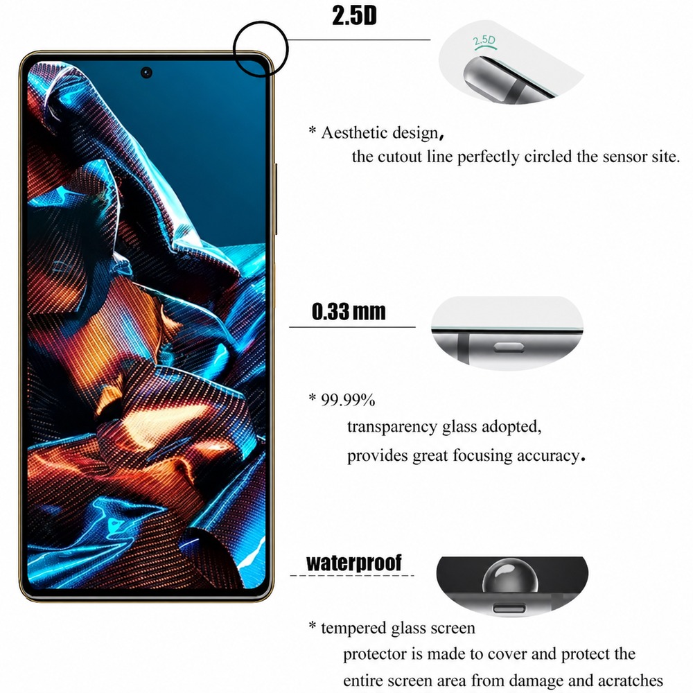 4PCS Vidro Temperado Para Real - Realme C67 avaliação e preço